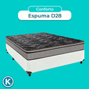 Ver imagem 4 de Colchão Casal D28 + Box Branco - Conforto Paropas