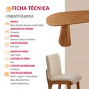 Ver imagem 6 de Sala de Jantar Mesa Noronha 220cm Tampo Laminado Barril com 8 Cadeiras Bella Mobillare