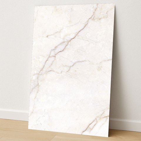 Placa Revestimento Flexível Mármore Grande de Parede Decorativo Lavável - 90x50cm Autocolante