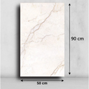 Ver imagem 5 de Placa Revestimento Flexível Mármore Grande de Parede Decorativo Lavável - 90x50cm Autocolante