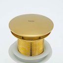 Ver imagem 4 de Kit Cuba Semi Encaixe Sicília e Válvula Click para Cubas Inox Dourada