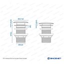 Ver imagem 7 de Kit Cuba Semi Encaixe Sicília e Válvula Click para Cubas Inox Dourada