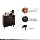 Ver imagem 4 de Balcão Balc Chico (Alice) 2 Portas 2 Prateleiras MDP-BP 70,5cm Preto