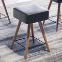 Ver imagem 2 de Banco Banqueta Rio Baixa 50cm Couríssimo Preto - Salaone