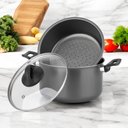 Ver imagem 2 de Panela de Cozimento a Vapor Cozivapor 3 em 1 Grafite Ø20cm