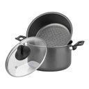 Ver imagem 1 de Panela de Cozimento a Vapor Cozivapor 3 em 1 Grafite Ø20cm