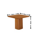 Ver imagem 4 de Mesa de Jantar Eloise 90cm Tampo MDF Laminado Canto Copo com 4 Cadeiras Aline