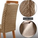 Ver imagem 5 de Mesa de Jantar Eloise 90cm Tampo MDF Laminado Canto Copo com 4 Cadeiras Aline