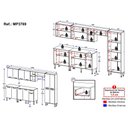 Ver imagem 3 de Armário Cozinha Modulada Completa 298cm Pequim Top Multimóveis Mp3769 Preto