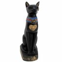 Ver imagem 1 de Estátua Egípcia Gato Bastet Preto 14cm (b48370) - Un