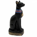 Ver imagem 3 de Estátua Egípcia Gato Bastet Preto 14cm (b48370) - Un