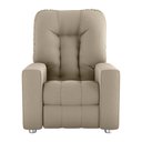 Ver imagem 4 de Poltrona do Papai Bean 82cm Reclinável Manual Suede Bege - Sallar Home