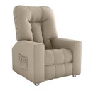 Ver imagem 6 de Poltrona do Papai Bean 82cm Reclinável Manual Suede Bege - Sallar Home