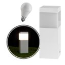 Ver imagem 1 de Poste Balizador Branco 20cm para Jardim em Alumínio + LED Branco Frio ST2791