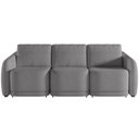 Ver imagem 6 de Sofá Cama para Sala de Estar 3 Lugares 276cm Montserrat K01 Bouclê Cinza - Lyam Decor