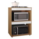 Ver imagem 2 de Balcão Cooktop Adriana 75 Cm Amêndoa com Branco - Ajl