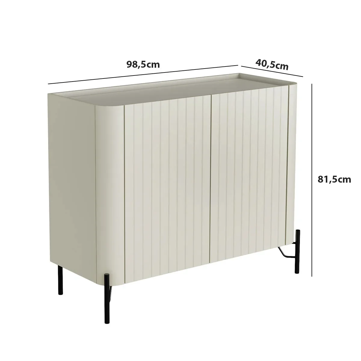 Ver imagem 3 de Buffet Mdf com Porta Brise L98,5 X A81,5cm