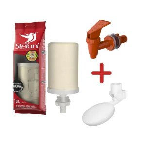 Kit para Filtro de Barro Vela Tradicional, Boia e Torneira