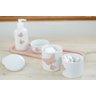 Kit Higiene Bebê Porcelana Borboleta Menina Rosê Quarto Bancada Banho Cuidados Recém Nascido K110 - 12