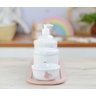 Kit Higiene Bebê Porcelana Borboleta Menina Rosê Quarto Bancada Banho Cuidados Recém Nascido K110 - 2