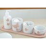 Kit Higiene Bebê Porcelana Borboleta Menina Rosê Quarto Bancada Banho Cuidados Recém Nascido K110 - 10