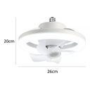 Ver imagem 2 de Ventilador de Teto 360° E27 Controle Remoto 48w Branco