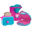 Ver imagem 1 de Kit Mini Brinquedo Cozinha Cafeteira Sanduicheira E Torradeira
