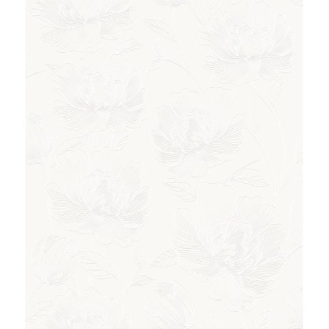 Papel de Parede Bobinex Atemporal - Floral Branco