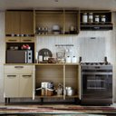 Ver imagem 6 de Armário de Cozinha Completo 10 Portas e 1 Gaveta com Vidro Dora Carvalho e Off White