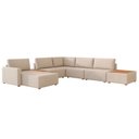 Ver imagem 5 de Sofá de Canto Modulado 291cm - 312cm 6 Lugares France Linho Off White - Sallar Home