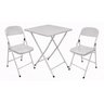 Conjunto Mesa C/ 2 Cadeiras Dobraveis Açomix Cor:branco - 1