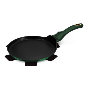 Frigideira Antiaderente de Alumínio Fogão Indução 28cm com Cabo de Silicone Revestimento de Mármore