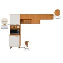 Ver imagem 3 de Cozinha Compacta 07 Portas e 03 Peças Sicilia Ripada Poliman