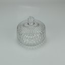 Ver imagem 2 de Potiche Decorativo de Cristal Transparente 12x14x14cm Tampa Enfeite Sala Mesa