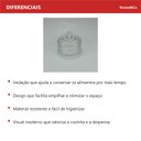 Ver imagem 5 de Potiche Decorativo de Cristal Transparente 12x14x14cm Tampa Enfeite Sala Mesa