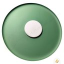 Ver imagem 6 de Lustre Pendente Dot Slim Redondo 55cm LED 3000k 19W Bivolt Verde Bio