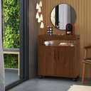 Ver imagem 3 de Aparador Café Drink Plus Adega com Rodízios Canela Ofertamo