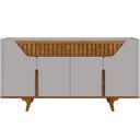 Ver imagem 2 de Aparador Buffet para Sala de Jantar 4 Portas 2 Gavetas Ripadas 180cm Volga B02 Off White Naturalle