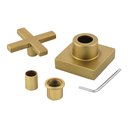 Ver imagem 2 de Acabamento de Registro Cruzeta Dourado Fosco Padrão Deca