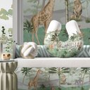 Ver imagem 6 de Almofada de Amamentação Travesseiro Safari Folhas Menino Verde