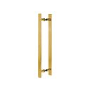 Ver imagem 2 de Puxador Duplo Alumínio 60cm Porta Pivotante Dourado