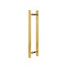 Puxador Duplo Alumínio 60cm Porta Pivotante Dourado - 2
