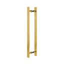 Ver imagem 1 de Puxador Duplo Alumínio 60cm Porta Pivotante Dourado