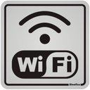 Ver imagem 1 de Placa de Alumínio Auto-adesiva 12x12cm Wi-fi - 900 Ak - Sinalize Placa 12x12 (wi-fi) Sinalize 900ak
