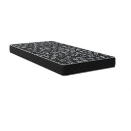 Colchão Solteiro Aloa 88 Espuma D20 - Tampo Preto 12cm - 1