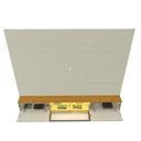Ver imagem 3 de Painel para TV até 85 Polegadas Luminare 3 Portas com Vidro Reflecta e LED 100% MDF Off White/Natura