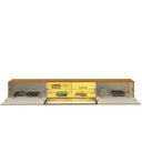 Ver imagem 6 de Painel para TV até 85 Polegadas Luminare 3 Portas com Vidro Reflecta e LED 100% MDF Off White/Natura