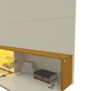 Ver imagem 5 de Painel para TV até 85 Polegadas Luminare 3 Portas com Vidro Reflecta e LED 100% MDF Off White/Natura