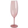 Taça Para Espumante Champagne 280ml Poliestireno Rosa Translúcido Ou - 1
