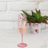 Taça Para Espumante Champagne 280ml Poliestireno Rosa Translúcido Ou - 2